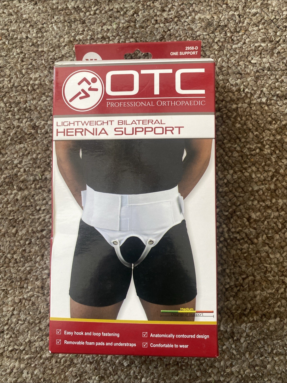 OTC Bilateral Hernia Support, X-large