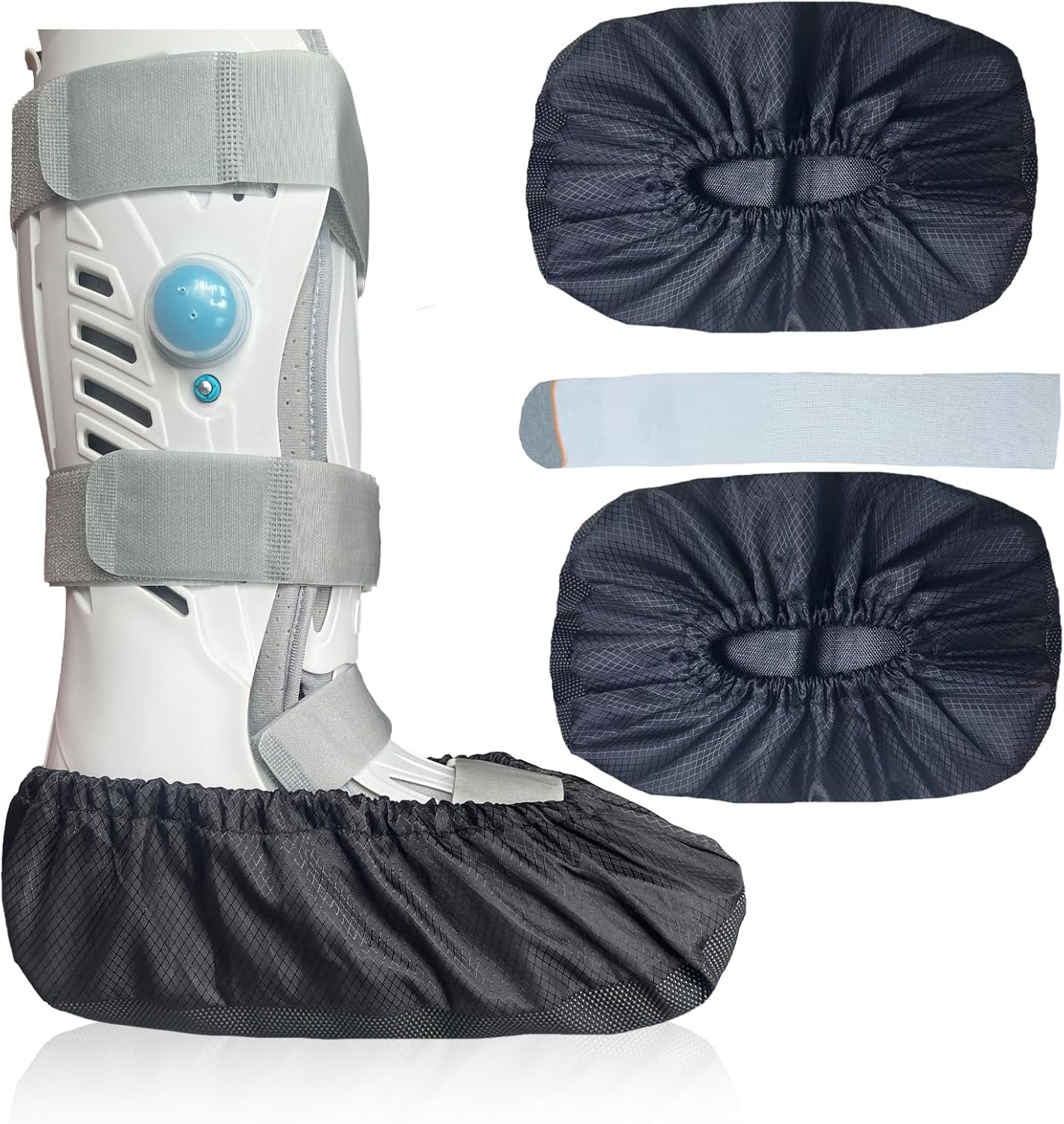 2 Pcs Air Cam Walking Boot Covers, Fracture Medical Cast Boots Shoe Covers for B