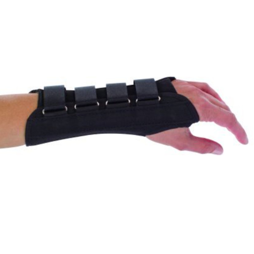 DJO Procare Contoured Wrist Support Brace, Small (S), Black – Left Wrist