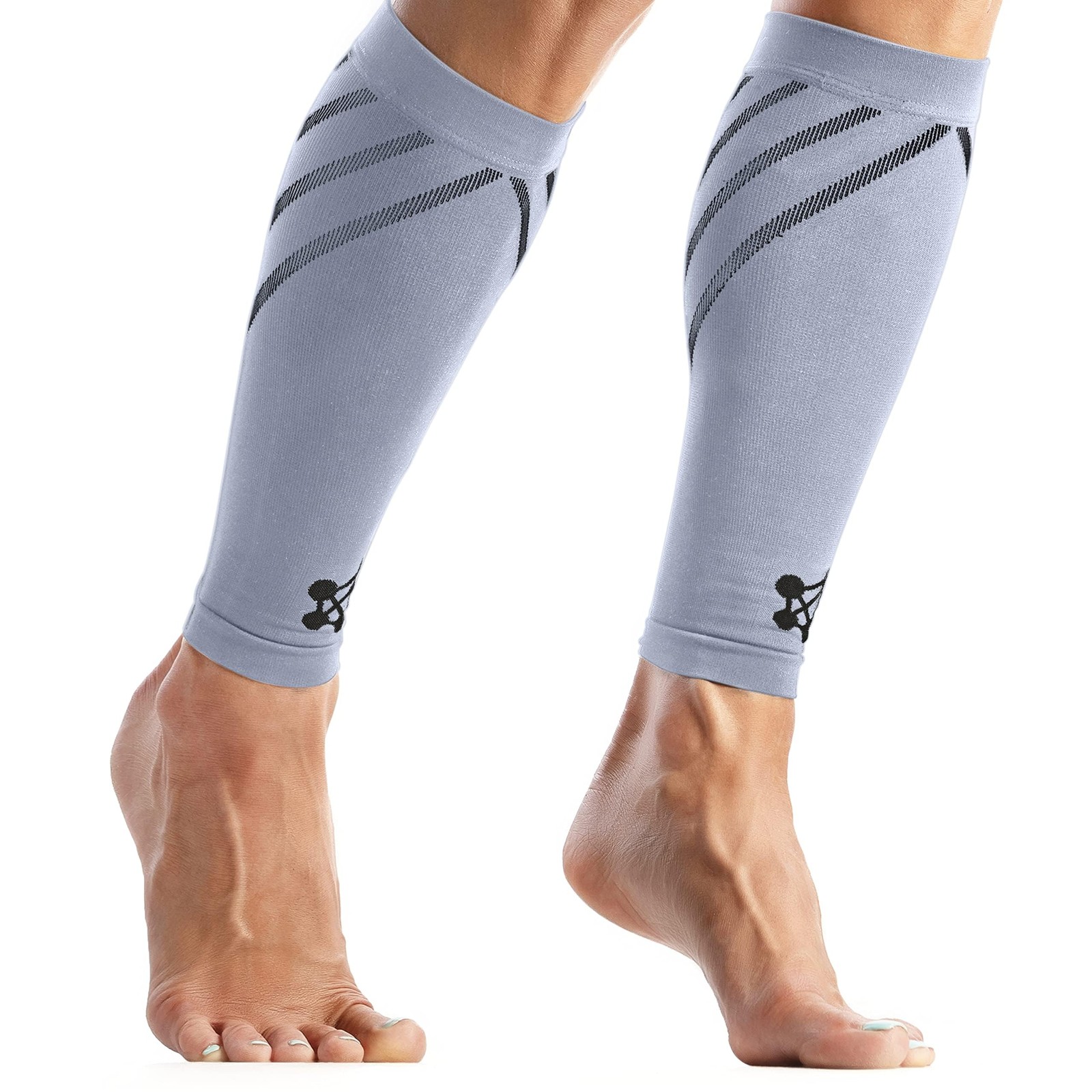 Calf Compression Sleeve for Men & Women XLarge Grey-Firm Snug Fit Support for…