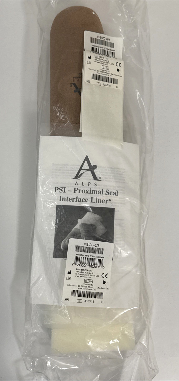 ALPS High Performance EasySleeve PSI-Proximal Seal Interface Liner (PS120-6/3)