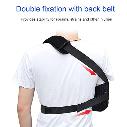 Arm Sling Shoulder immobilizer for Shoulder Injury with Back Updated Medium