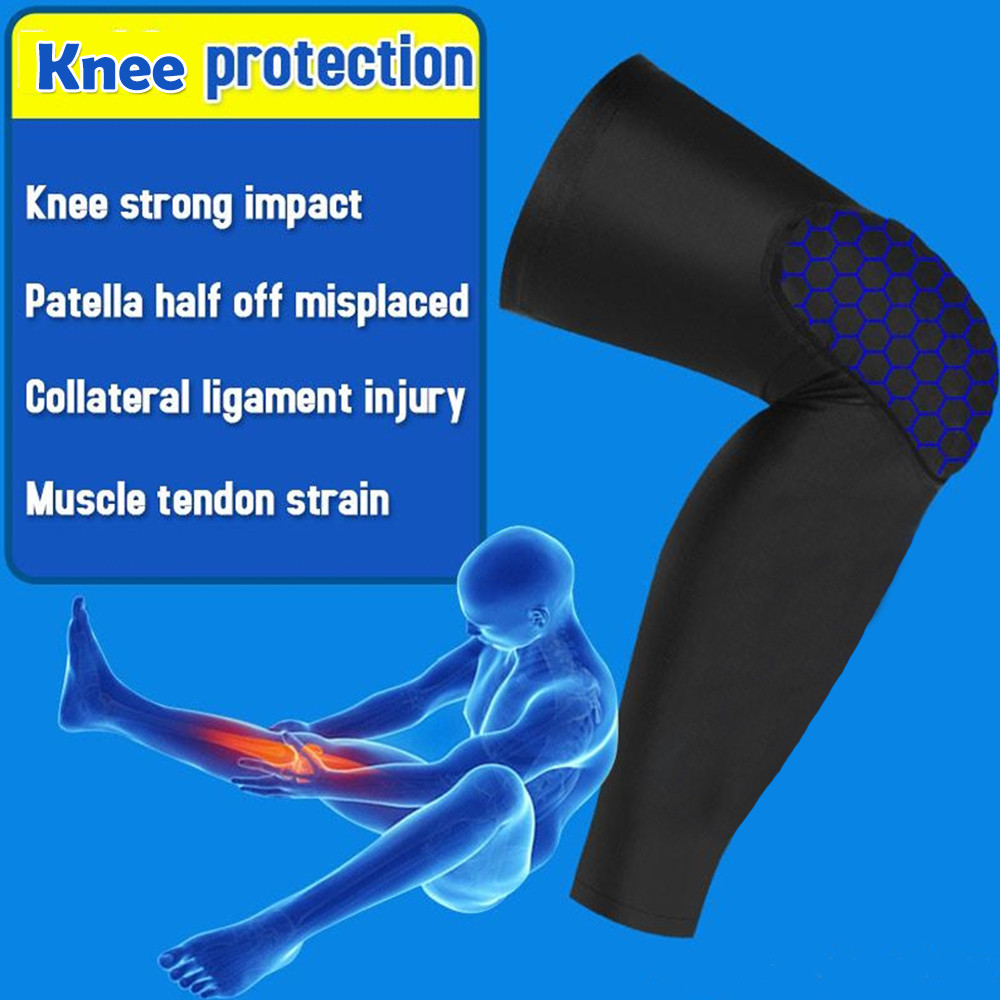 Basketball Knee Pad Compression Leg Sleeves Crashproof Protective Gear Youth Men