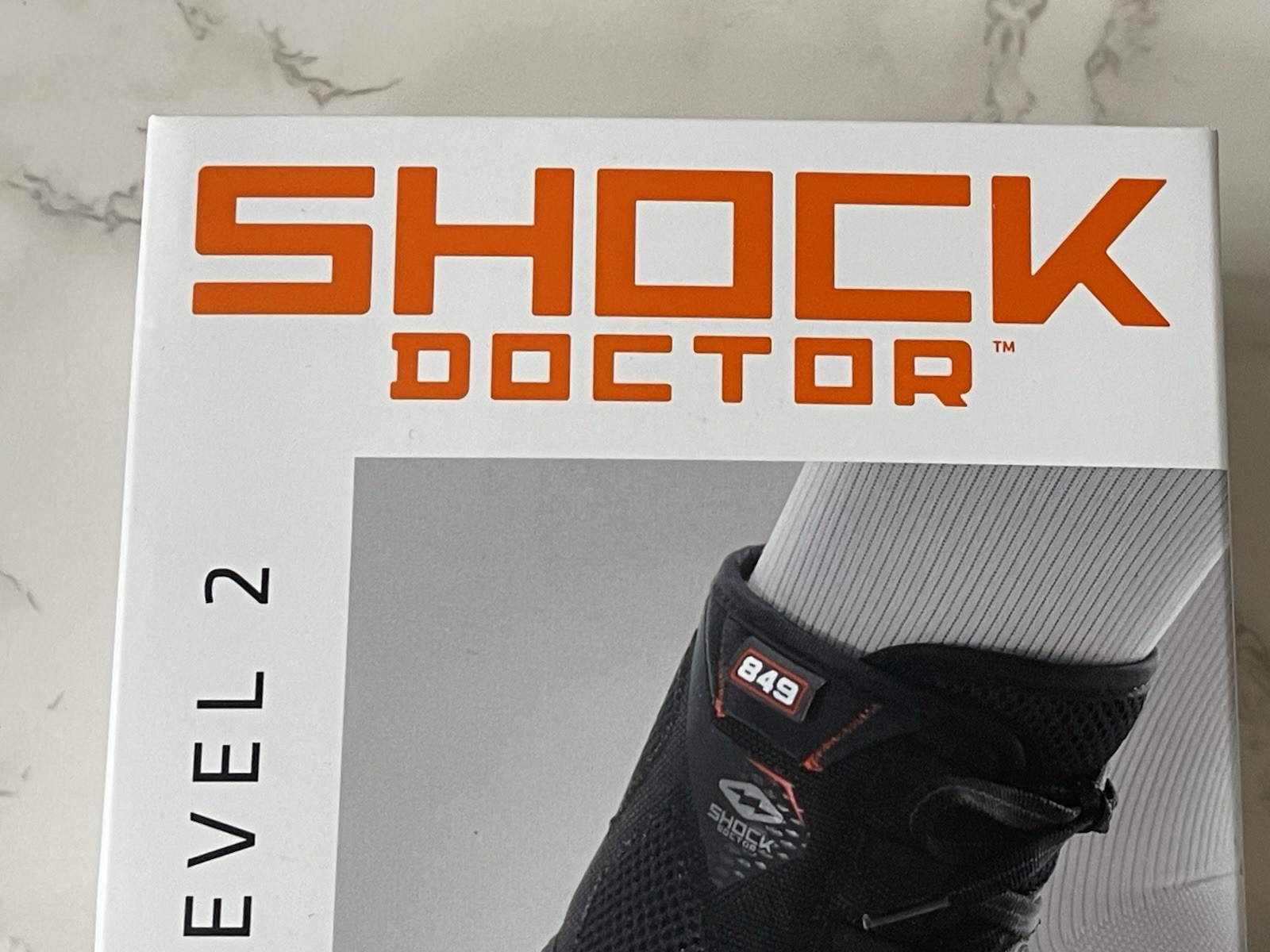 Shock Doctor Level 2 Ankle Lace Support w/ Gel Supports Large New