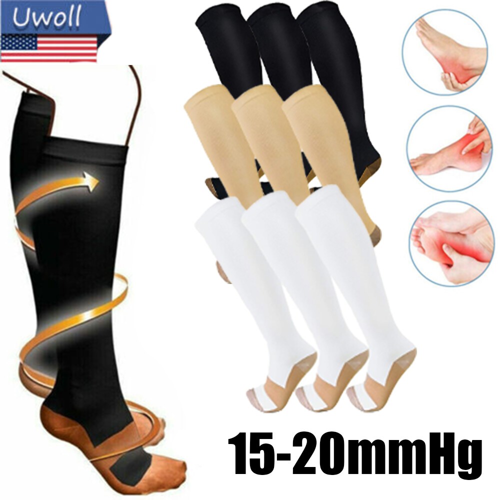 For Blood Circulation Compression Socks Unisex Pressure Stockings Nursing S-XXL