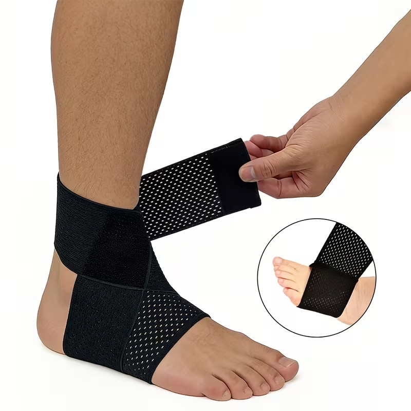 Ankle Support Brace Compression Sleeve Plantar Fasciitis Pain Relief Foot Wrap