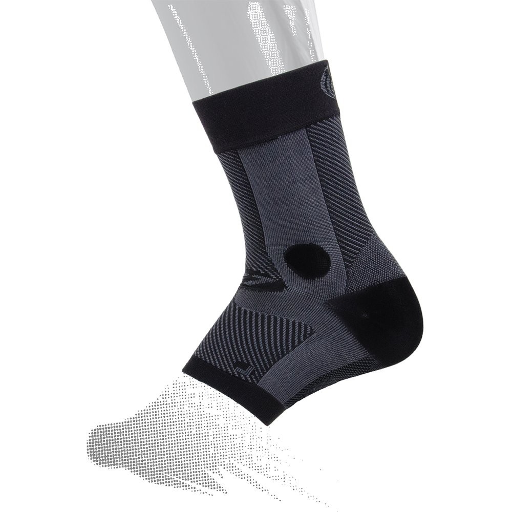 X Large Black Orthopedic Ankle Brace Medial Lateral Support Compression Fit