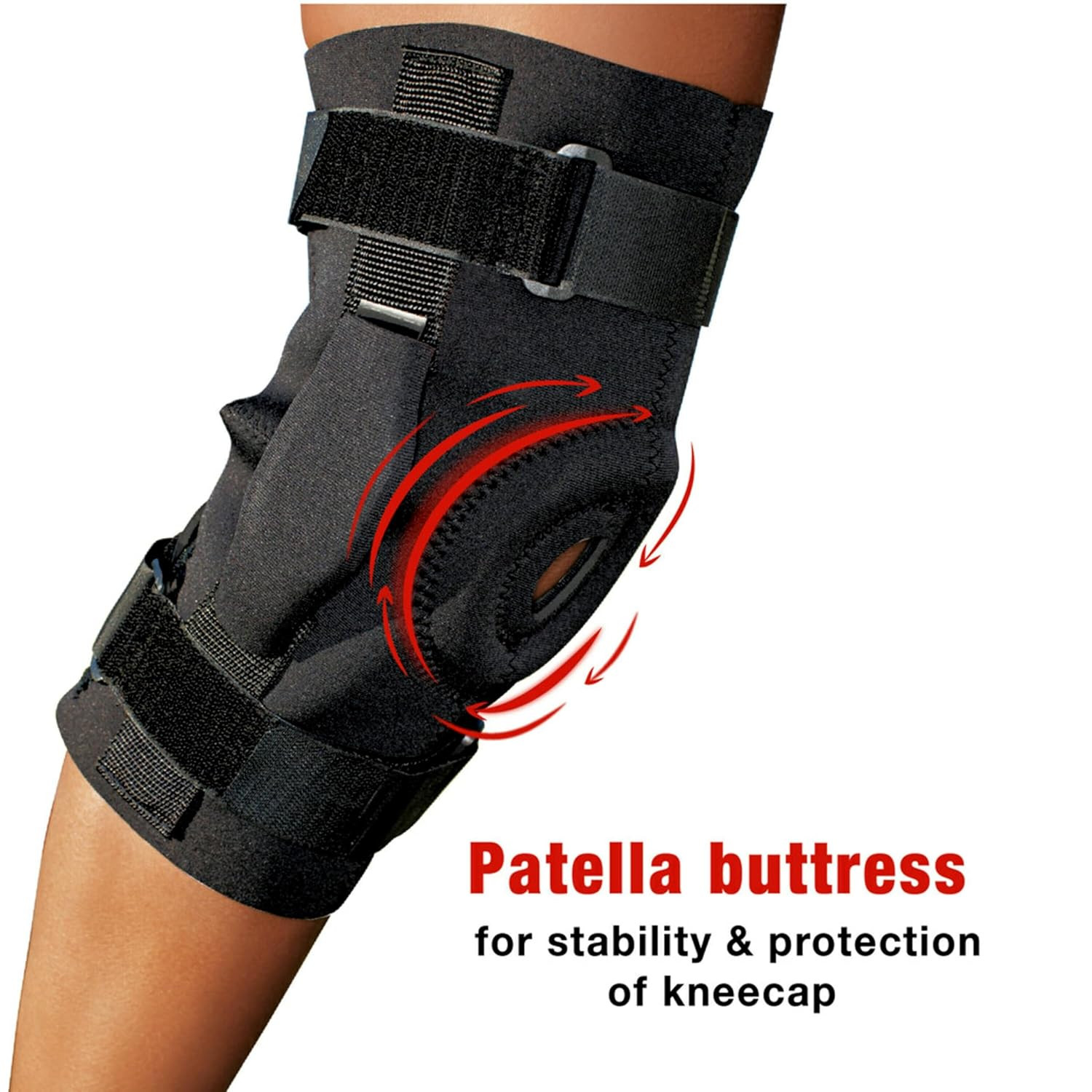 Hinged Knee Brace for Support & Relief – Pack of 2, One Size Fits Most