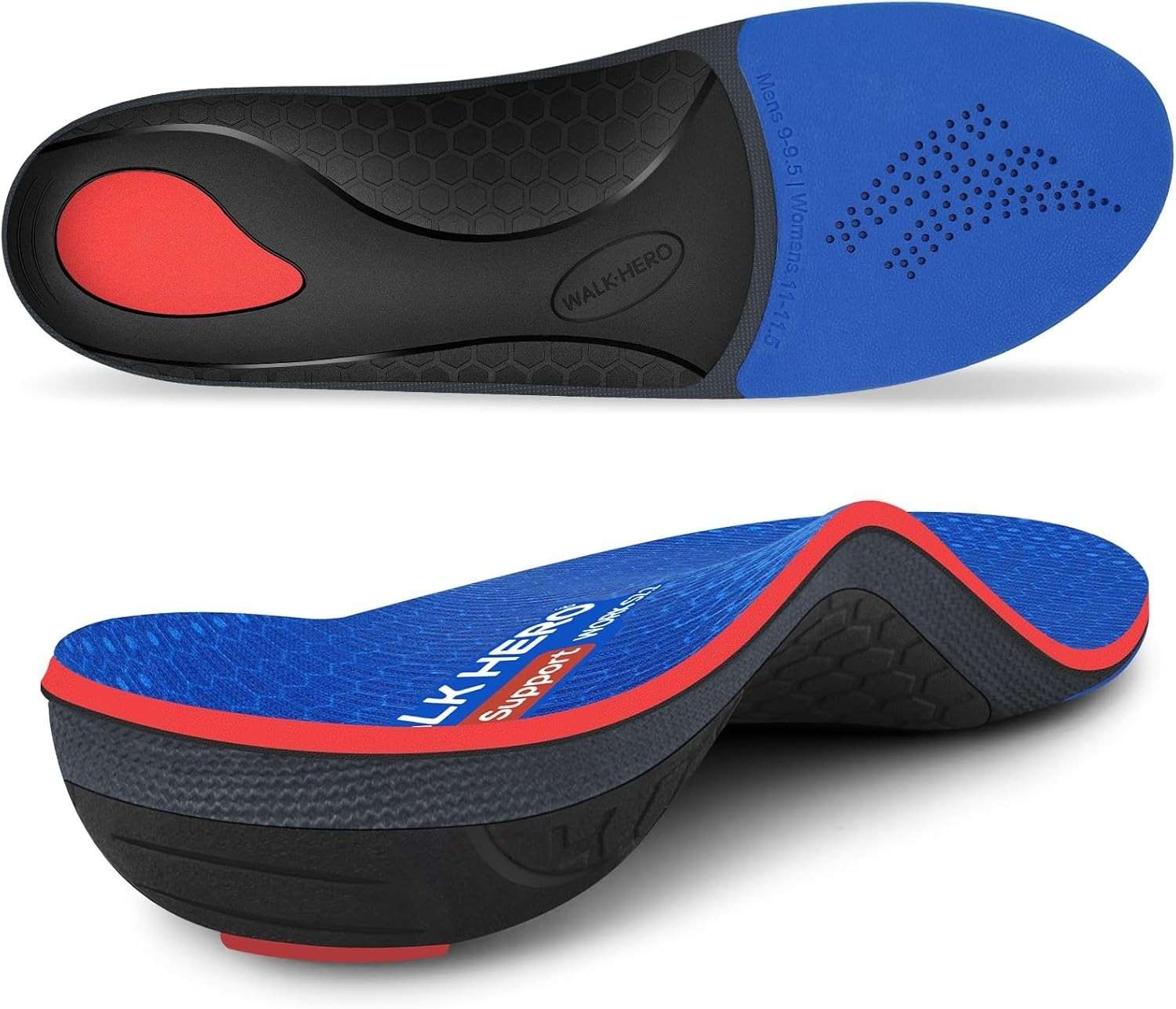 Arch Support Inserts for Men and Women – Plantar Fasciitis Insoles with Max C