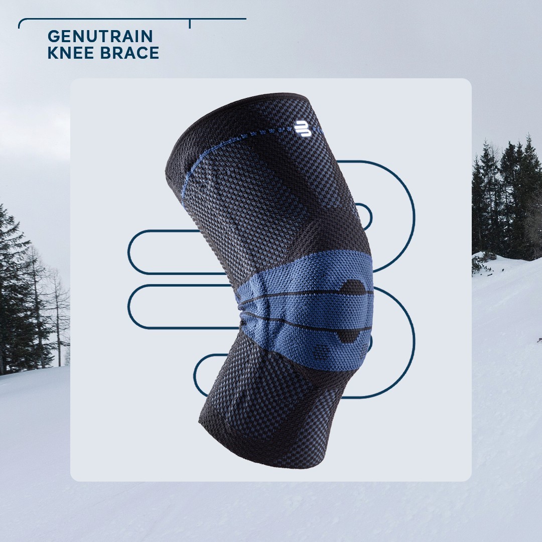 Bauerfeind GenuTrain Size 3 Knee Joint Hinge Brace Patella Support Sleeve ACL
