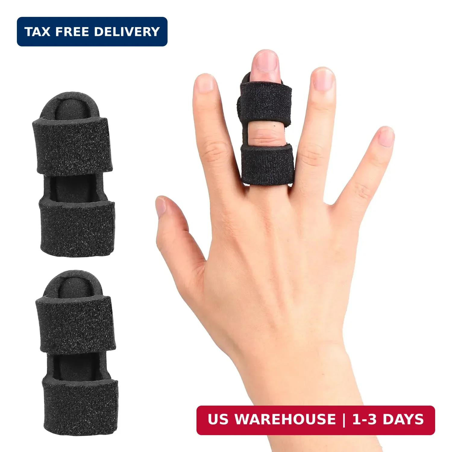 Cozyhealth Finger Splint (2 Pack), Universal Finger Straightener, Finger Brace f