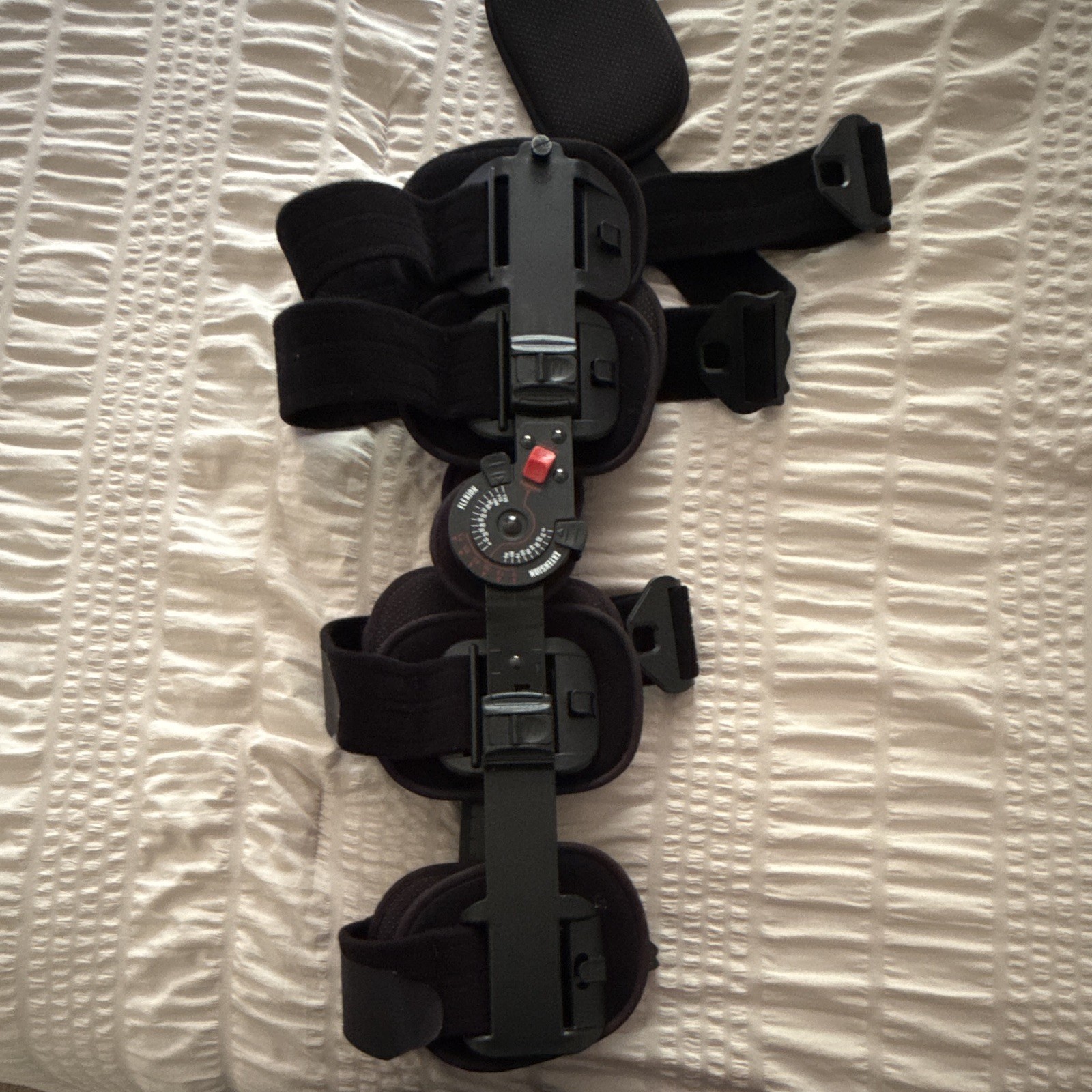 Adjustable Knee & Leg Brace Immobilizer Support, Plastic, One Size, Black