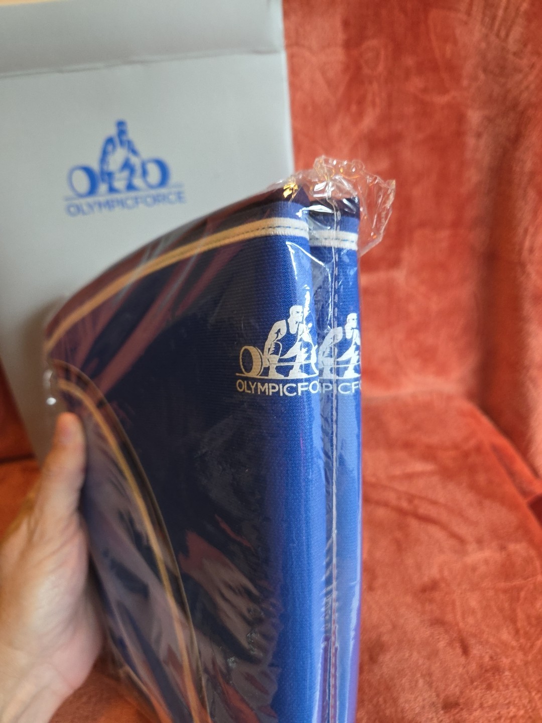 OlympicForce Set Of 2 Xtra Large Knee Sleeves For Bar Lifting, Squats, Etc. NEW