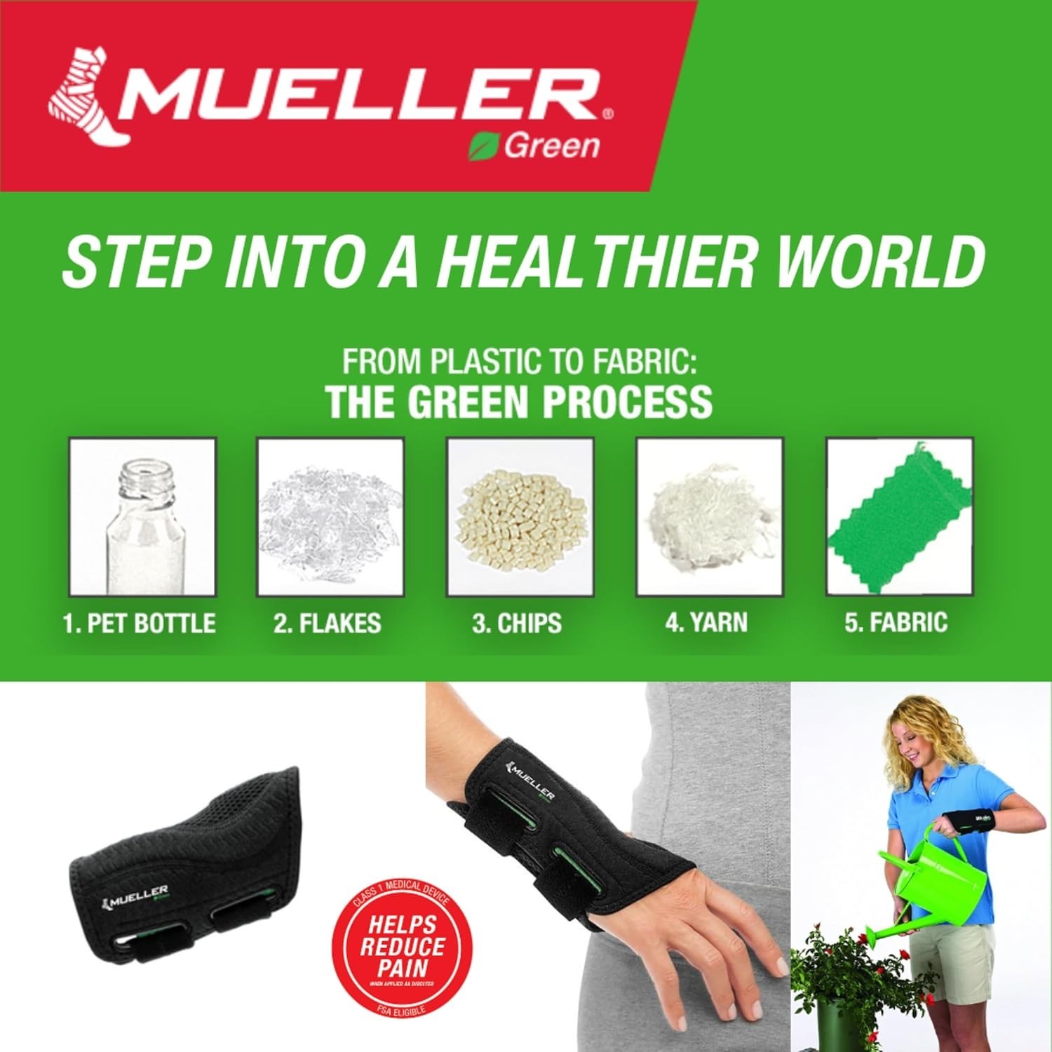 Eco-Friendly Adjustable Wrist Brace – Pain Relief for Carpal Tunnel & Arthritis