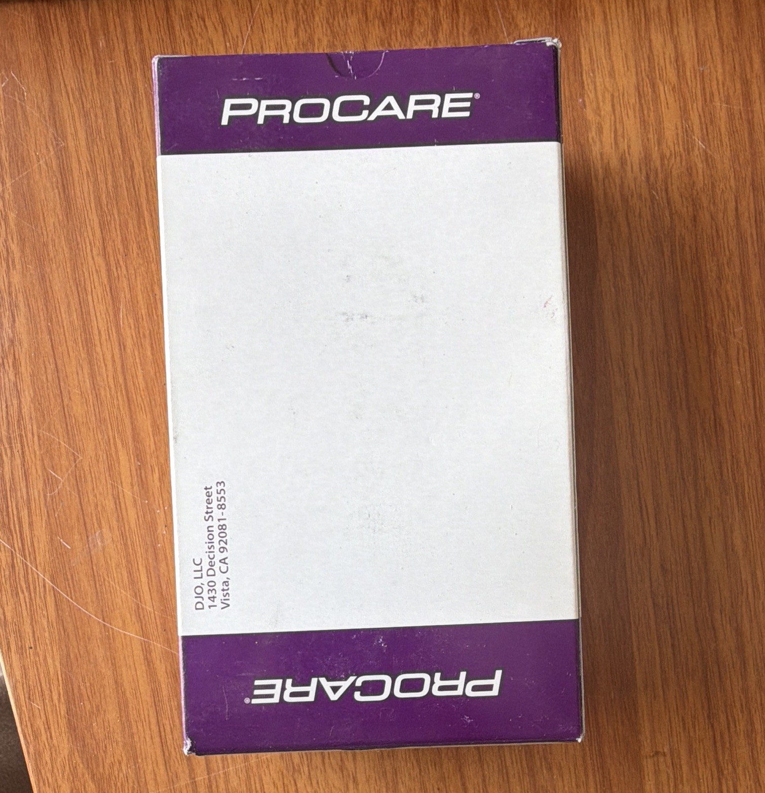 ProCare Orthopedic Support Orthotic/Brace Box Only, Purple & White Storage Box