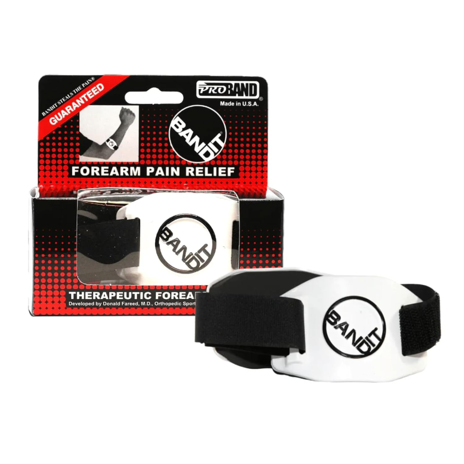 Bandit ® Therapeutic Arm Band for Elbow & Forearm Pain Relief, Anatomically Focu