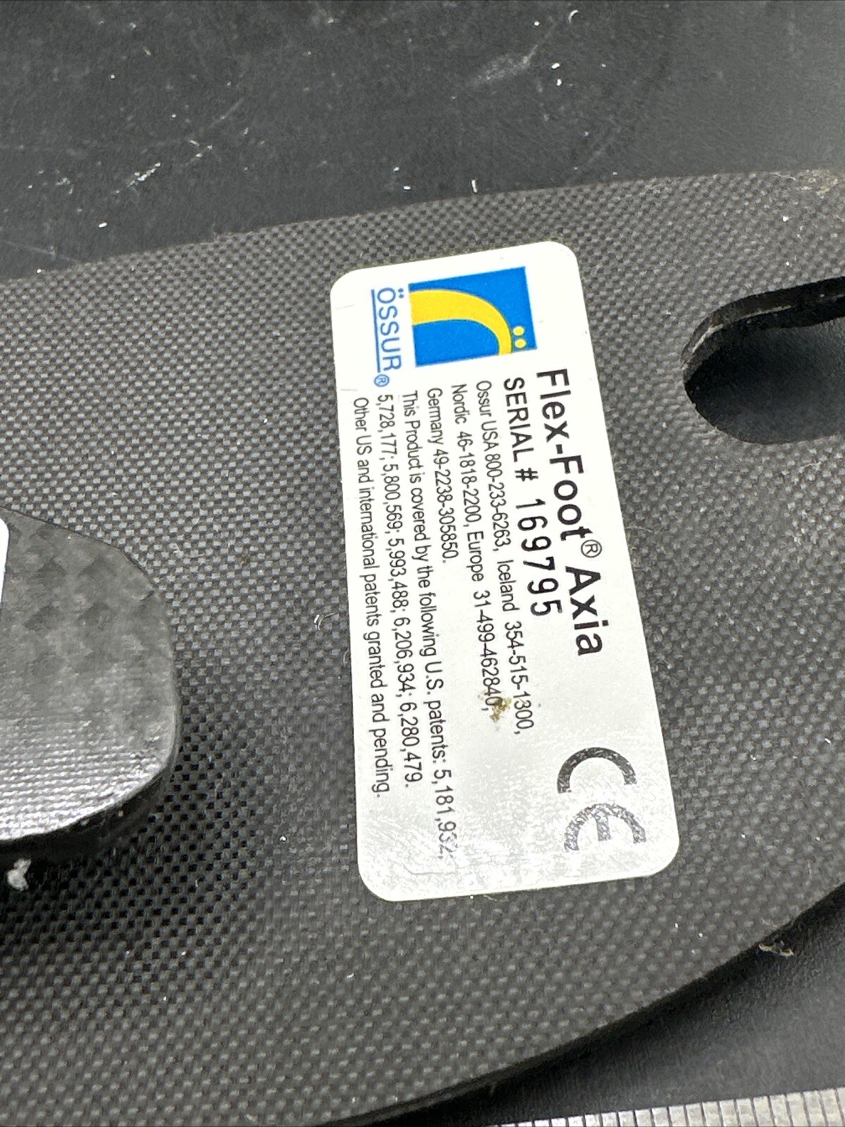 Ossur Flex Foot Axia Prosthetic Foot. Right Foot.