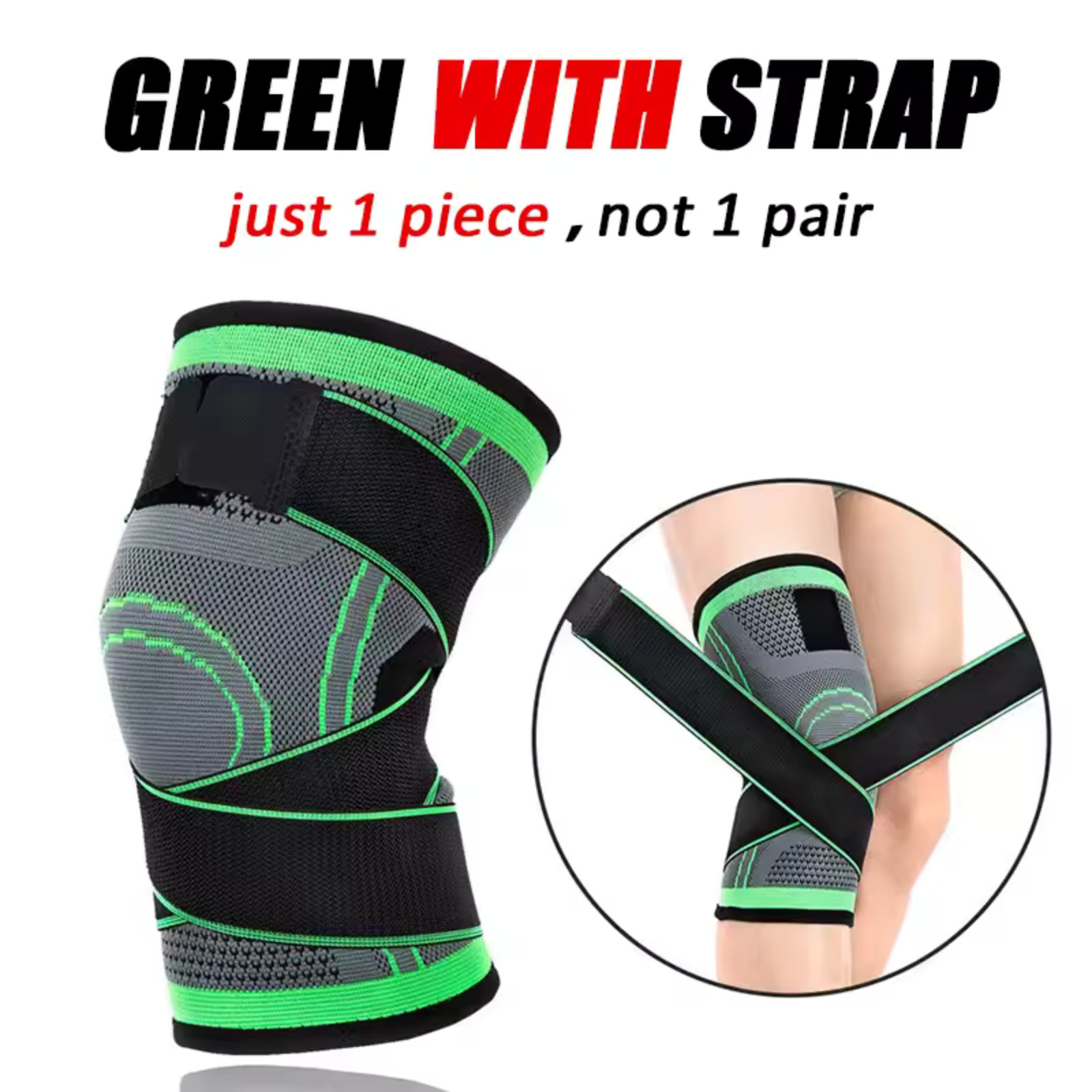 Knee Sleeve Compression Brace Support For Sport Joint Pain Arthritis Relief US