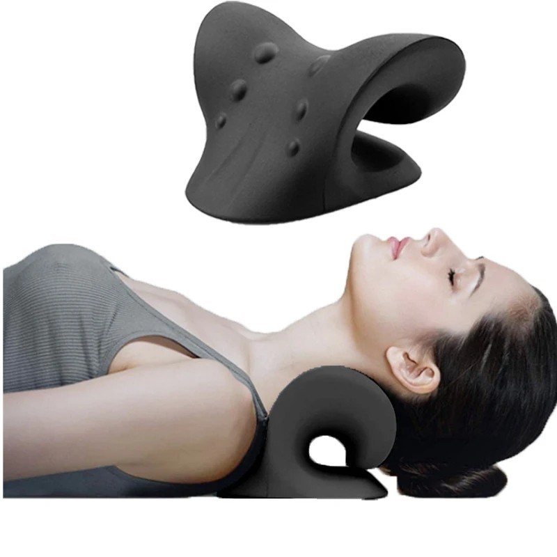 Neck Stretcher Cervical Traction Pillow Relaxer for Neck Shoulder Pain Relief