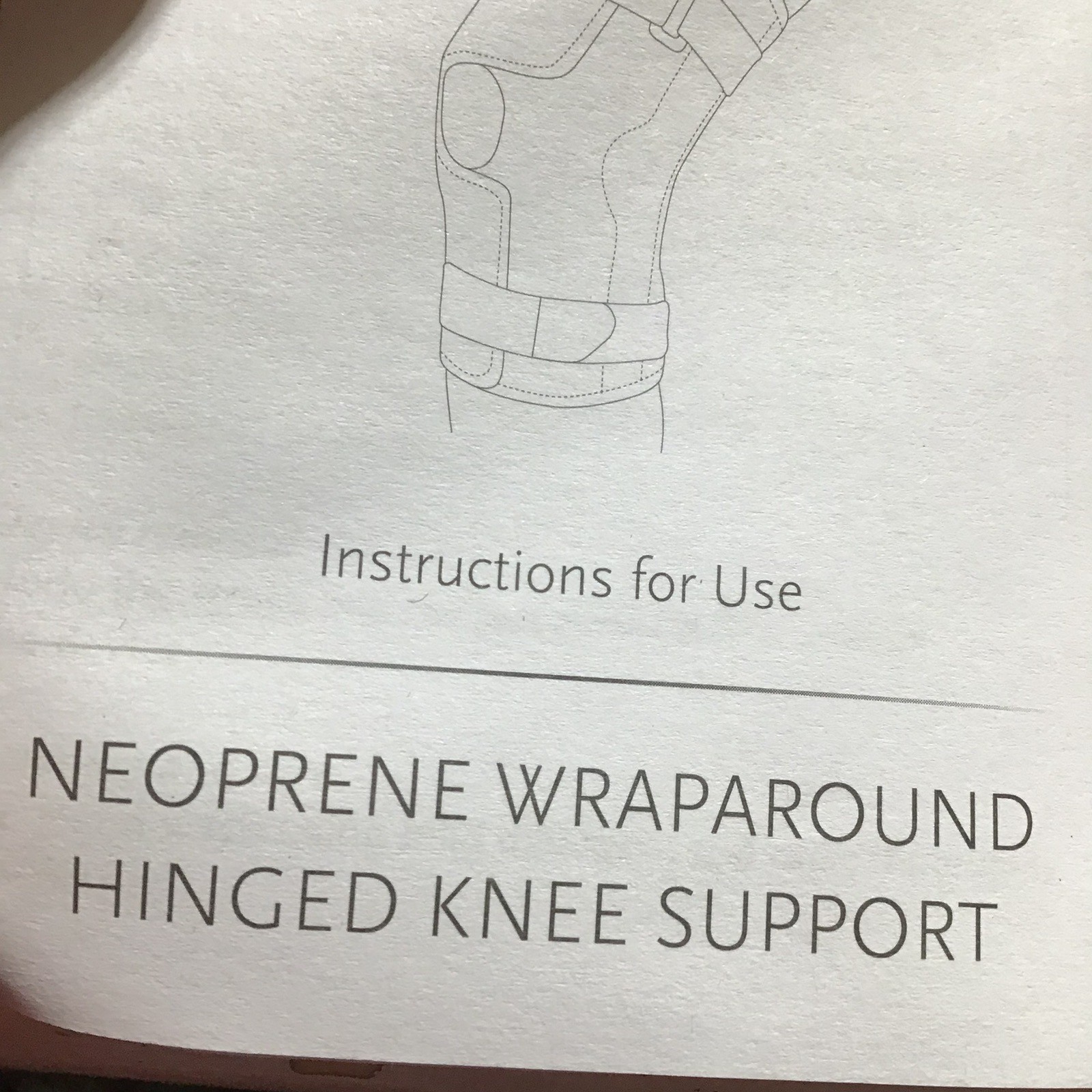 New Ossur XXX 3XL Neoprene Wrap Around Hinged Knee Support Black
