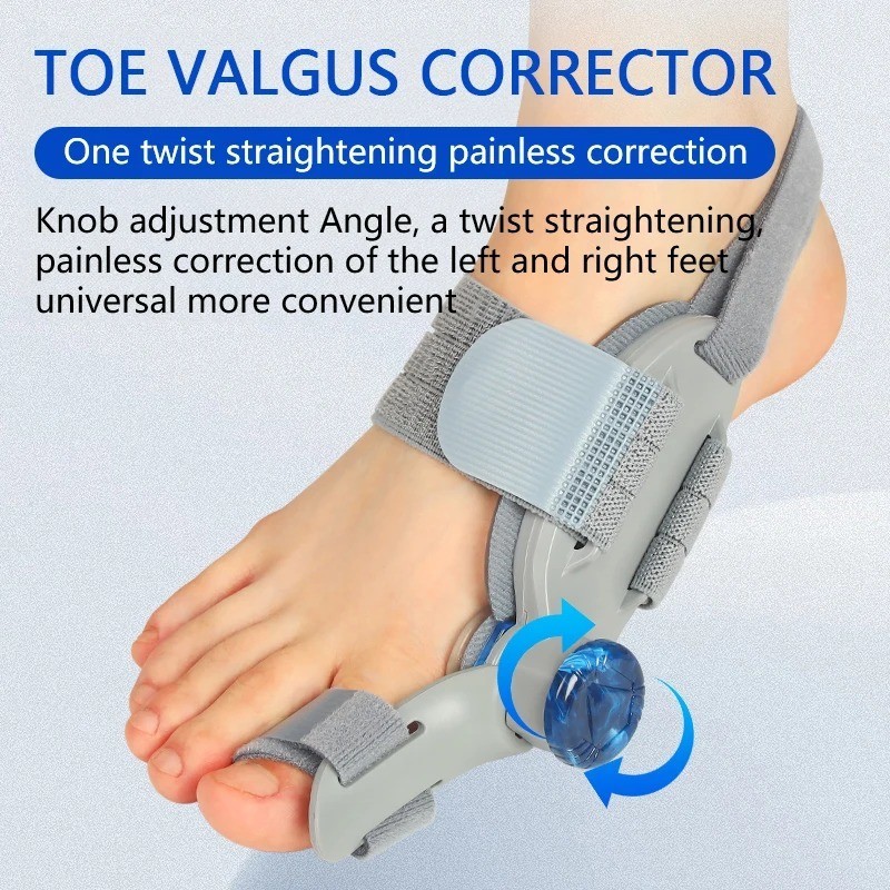 Big Toe Bunion Corrector Toe Foot Hallux Valgus Straightener Adjustable Grey