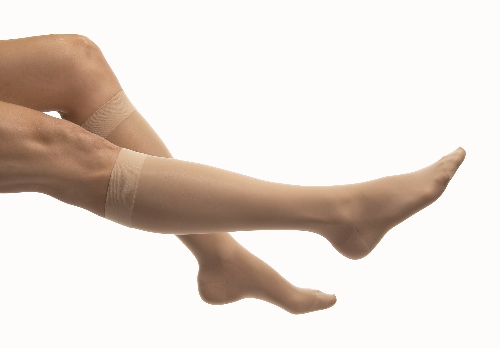 Jobst UltraSheer Womens Compression Knee Supports 30-40 mmhg Stockings Closed