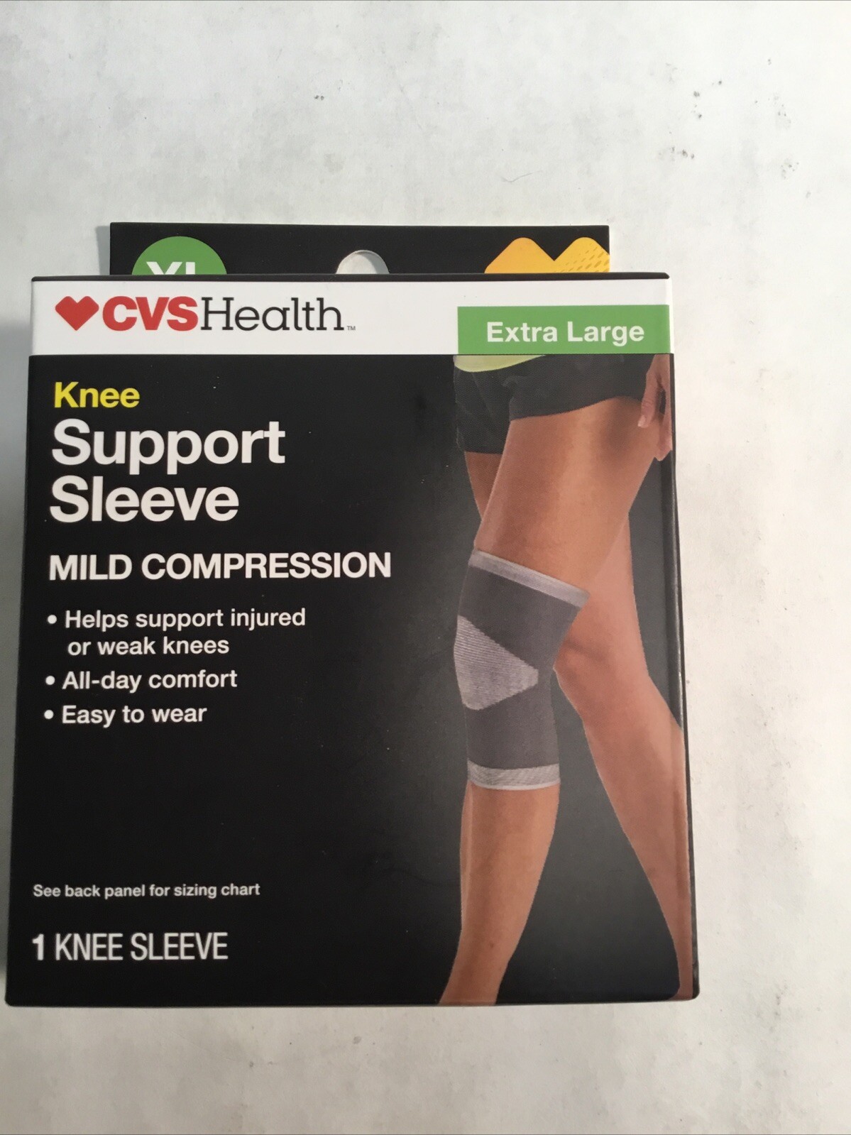 CVS Health Single Knee Support Sleeve Mild Compression Extra Large