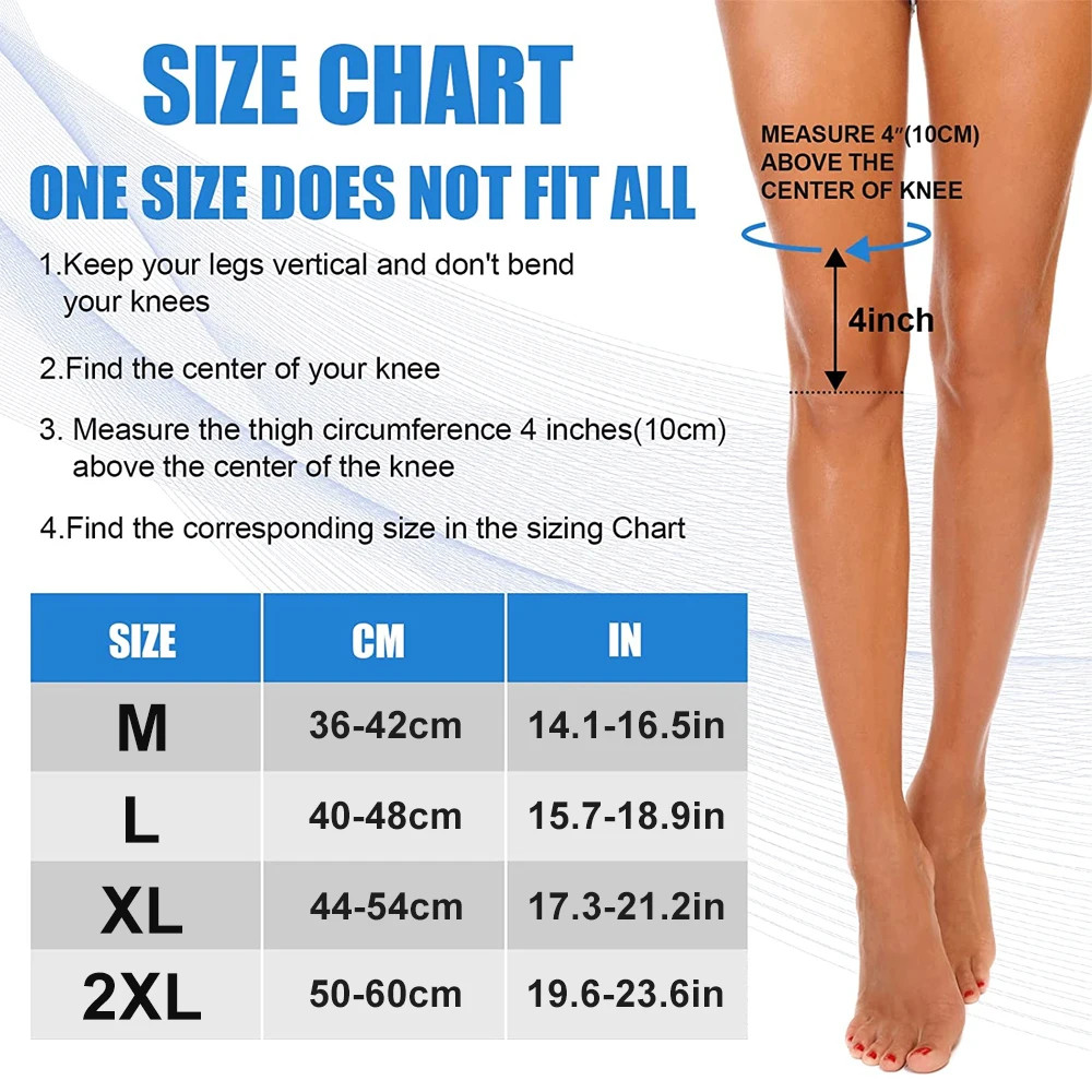 Knee Braces, Crashproof Knee & Calf Pads, Thigh Compression Leg Sleeves