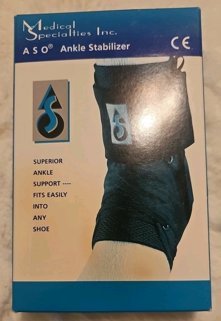 MEDICAL SPECIALTIES INC ASO ANKLE STABILIZER 264015 LARGE BLACK