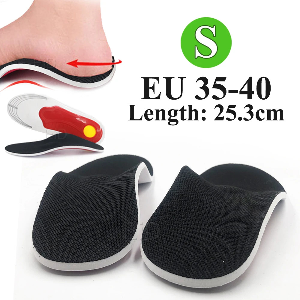 Premium Orthopedic Gel Shoes Sole Insoles For Shoes High Arch Support Pad X/O Ty