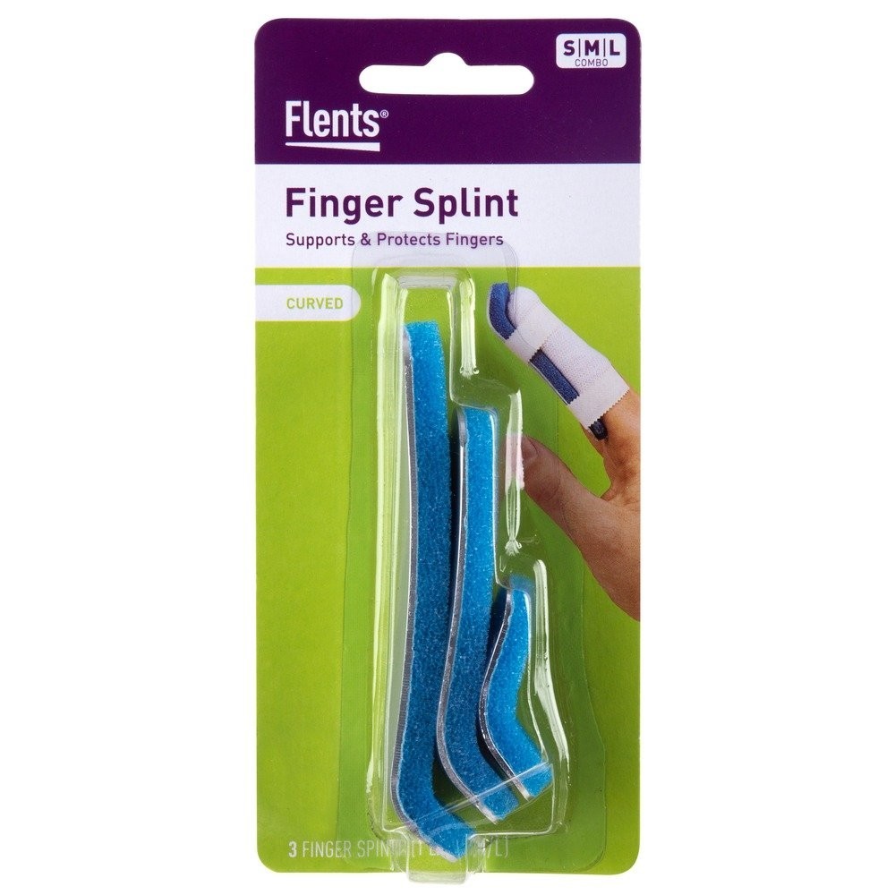 Comfortable Foam-Padded Finger Splint Set – Ideal for Injury Recovery, 3 Sizes