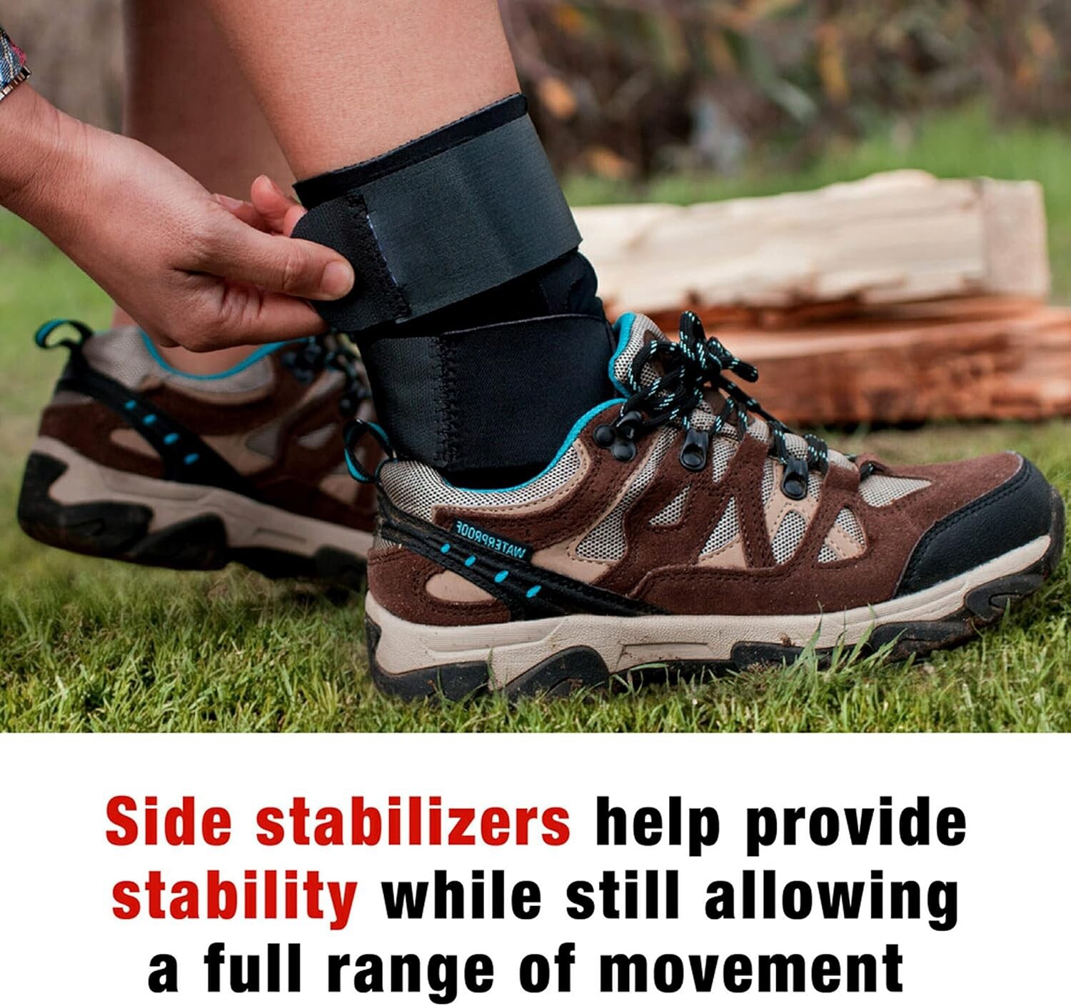 ACE – Deluxe Adjustable Right / Left Ankle Stabilizer One Size Fits Most NWOB