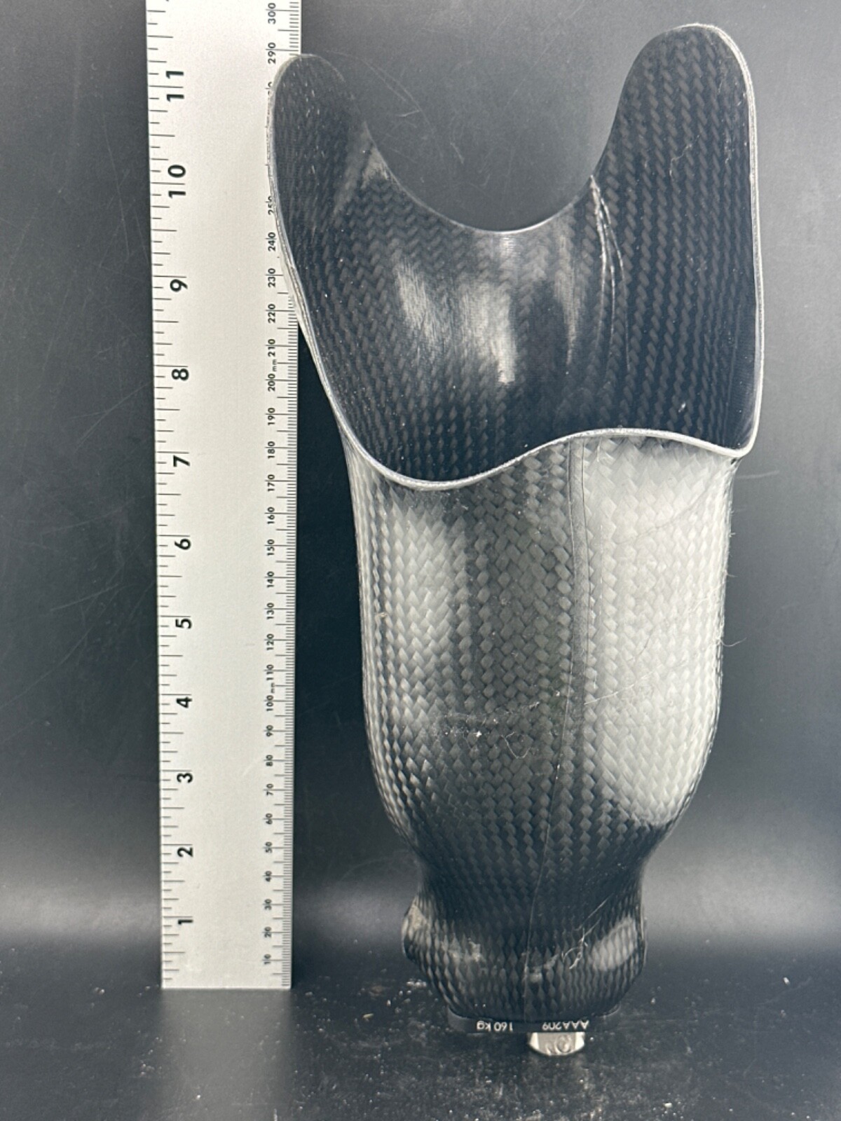 Below knee prosthetic socket. Not for medical use. Right