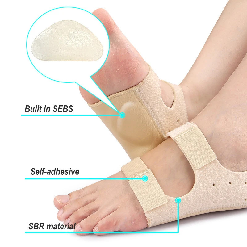 1Pair Relief Plantar Fasciitis Heel Protectors Shockproof Achilles Tendonitis H