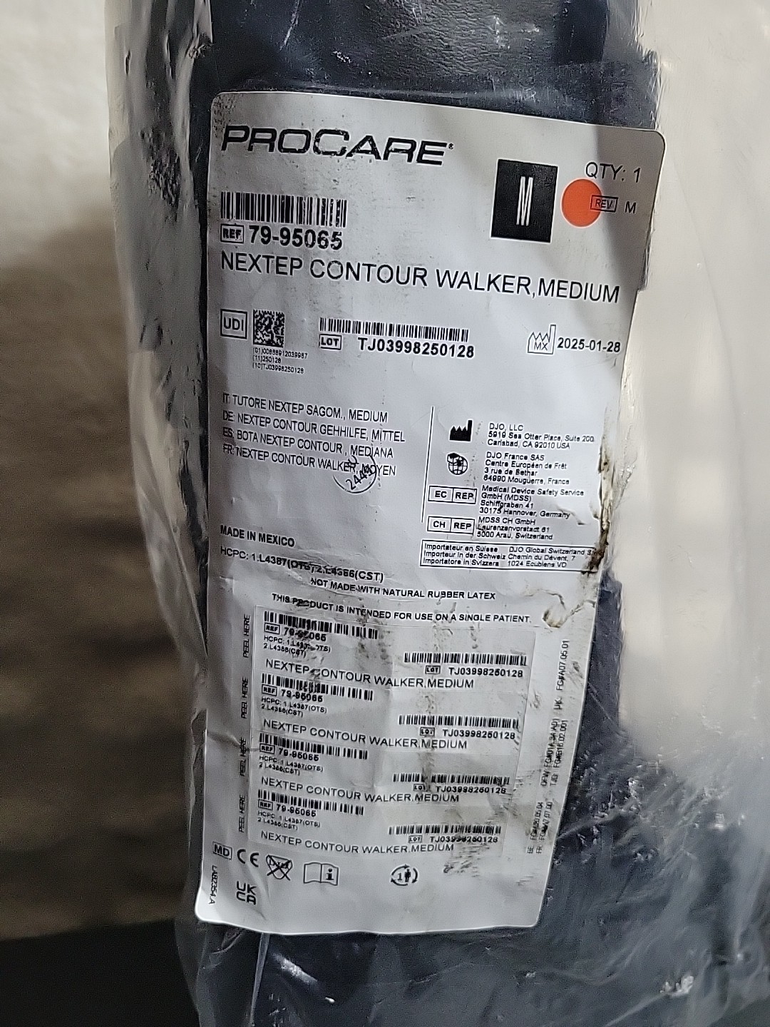 Procare Nextep Boot Brace Contour Walker Medium 79-95065