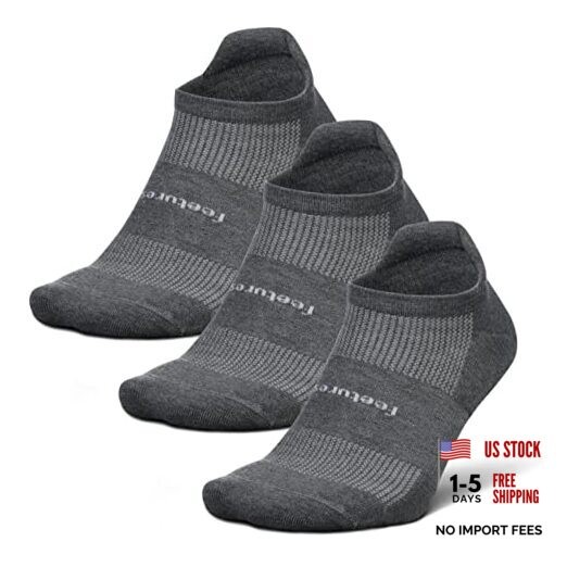High Performance Max Cushion Ankle Sock – Tab Large Heather Grey (3 Pair)
