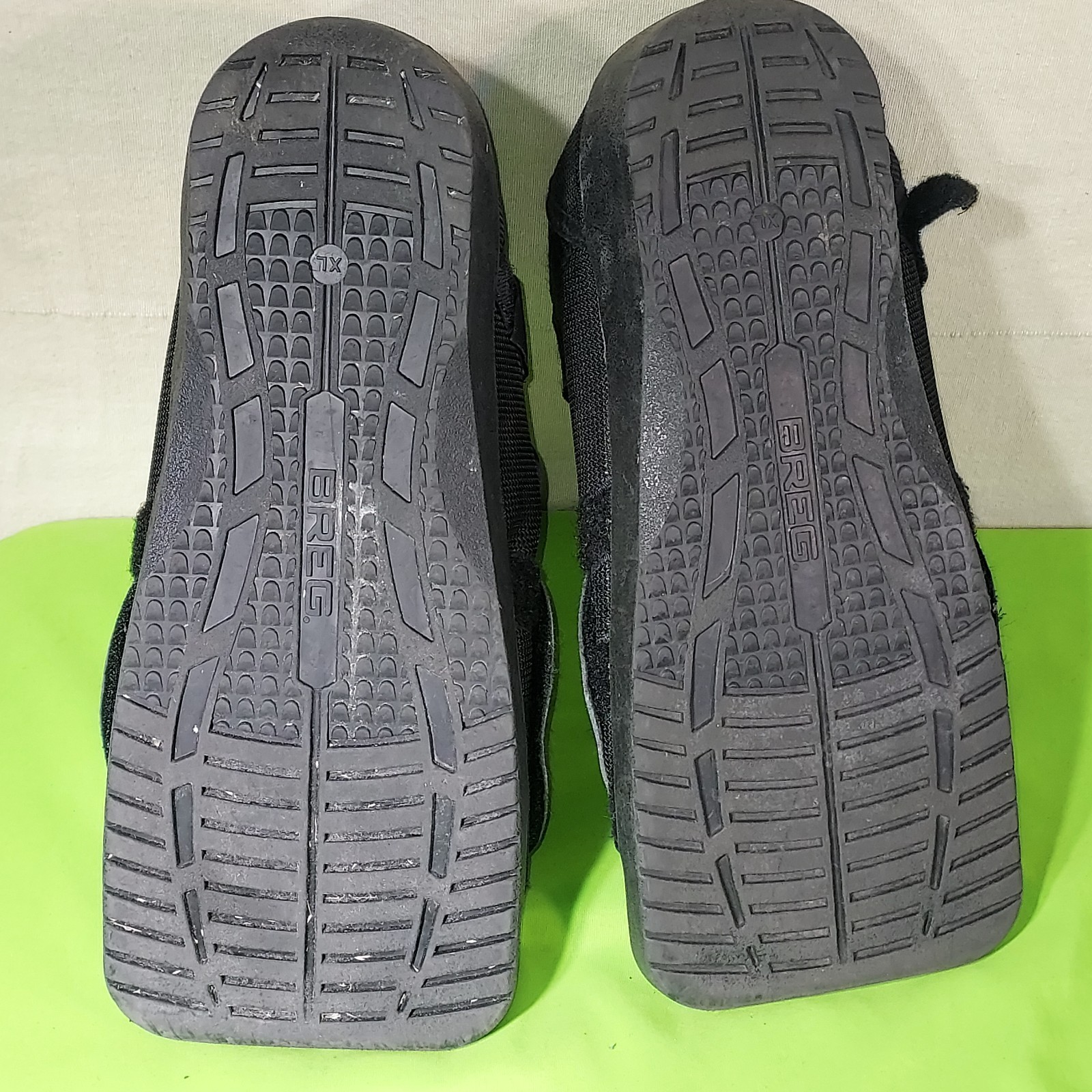TWO Breg Square Toe Post-Op Foot Brace Shoes Adjustable Black Adult XL 13”Length