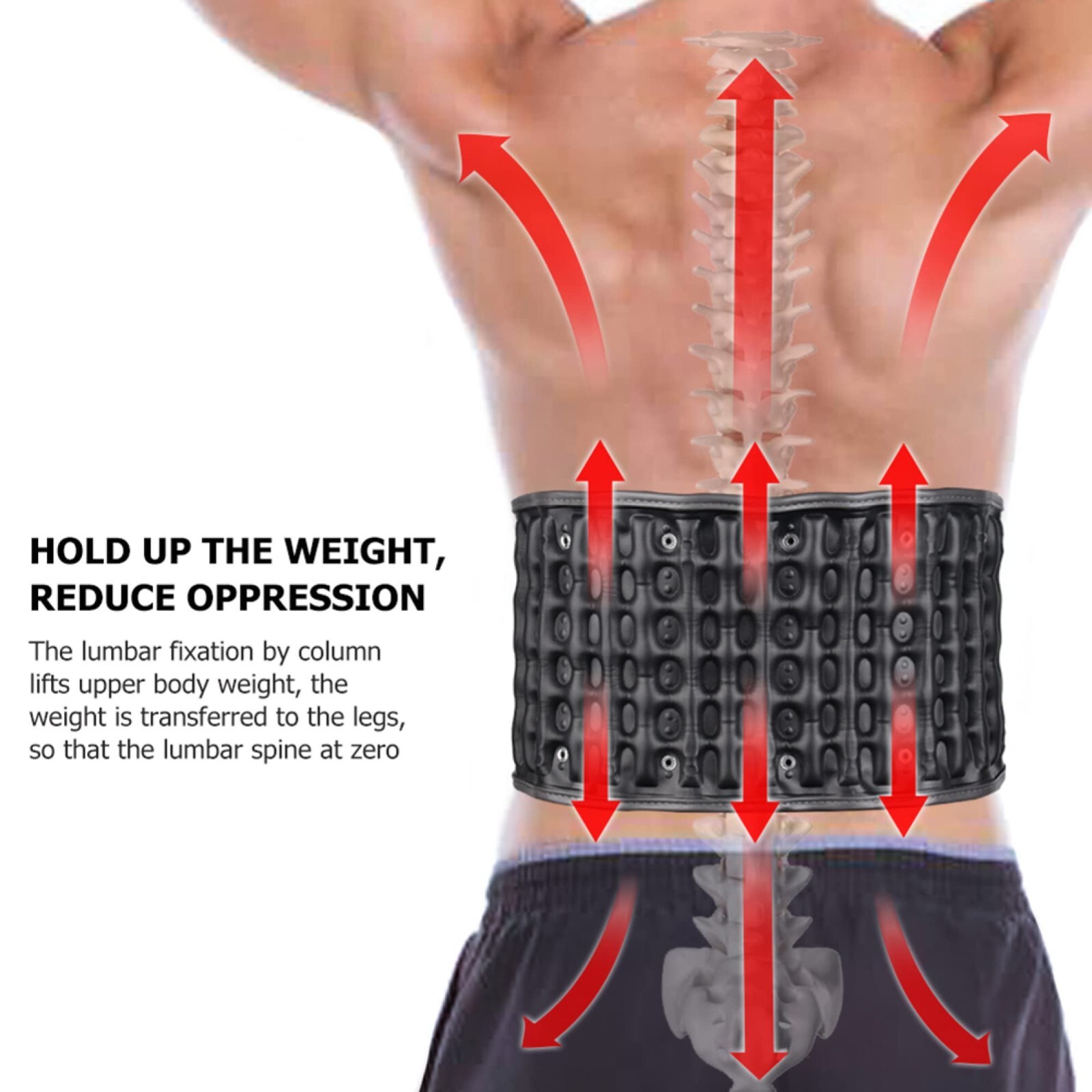 Decompression Back Belt Support Belt for Men Women Lower Back Pain Relief
