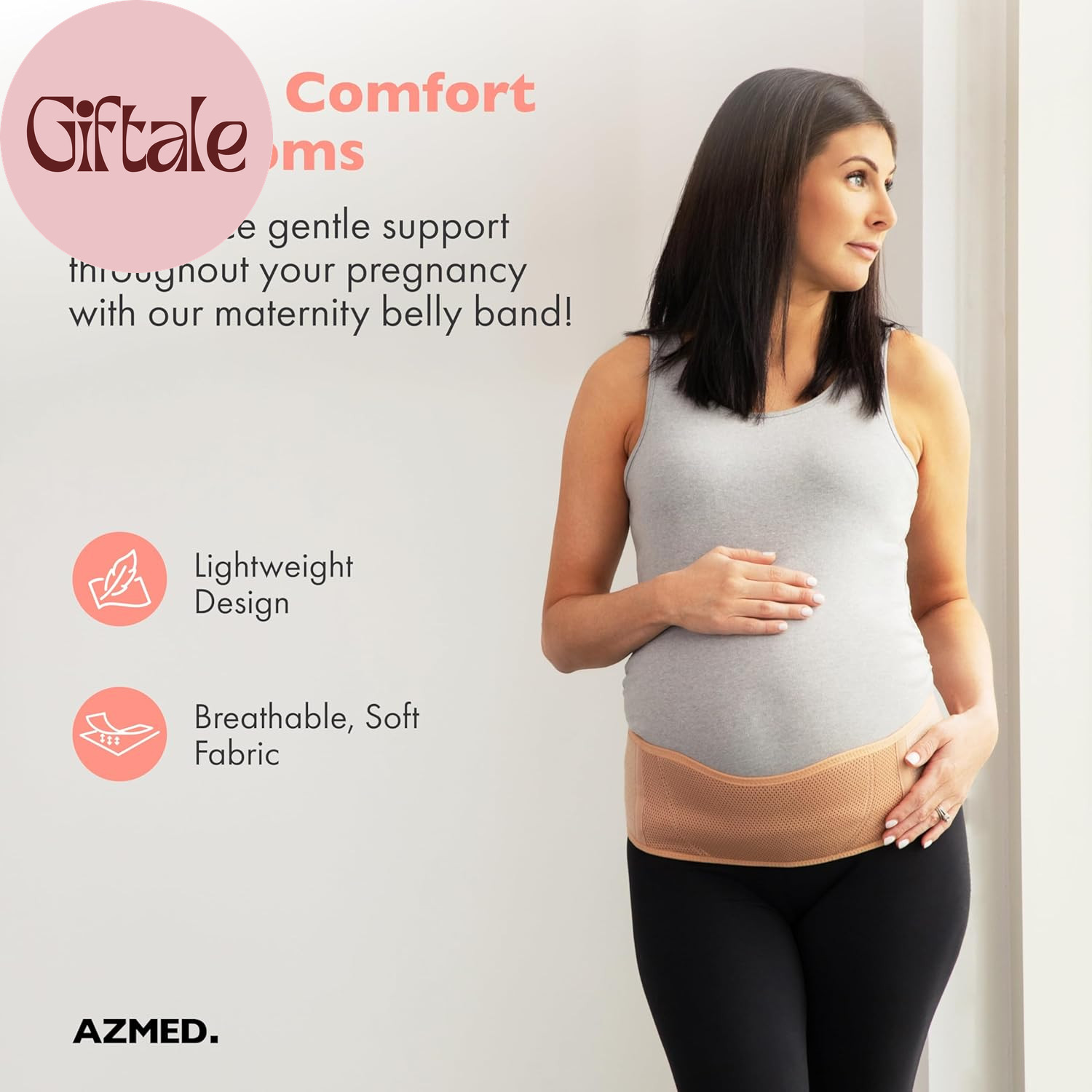 Maternity Belt Back Support – Adjustable Abdominal Binder for Pregnancy – Belly