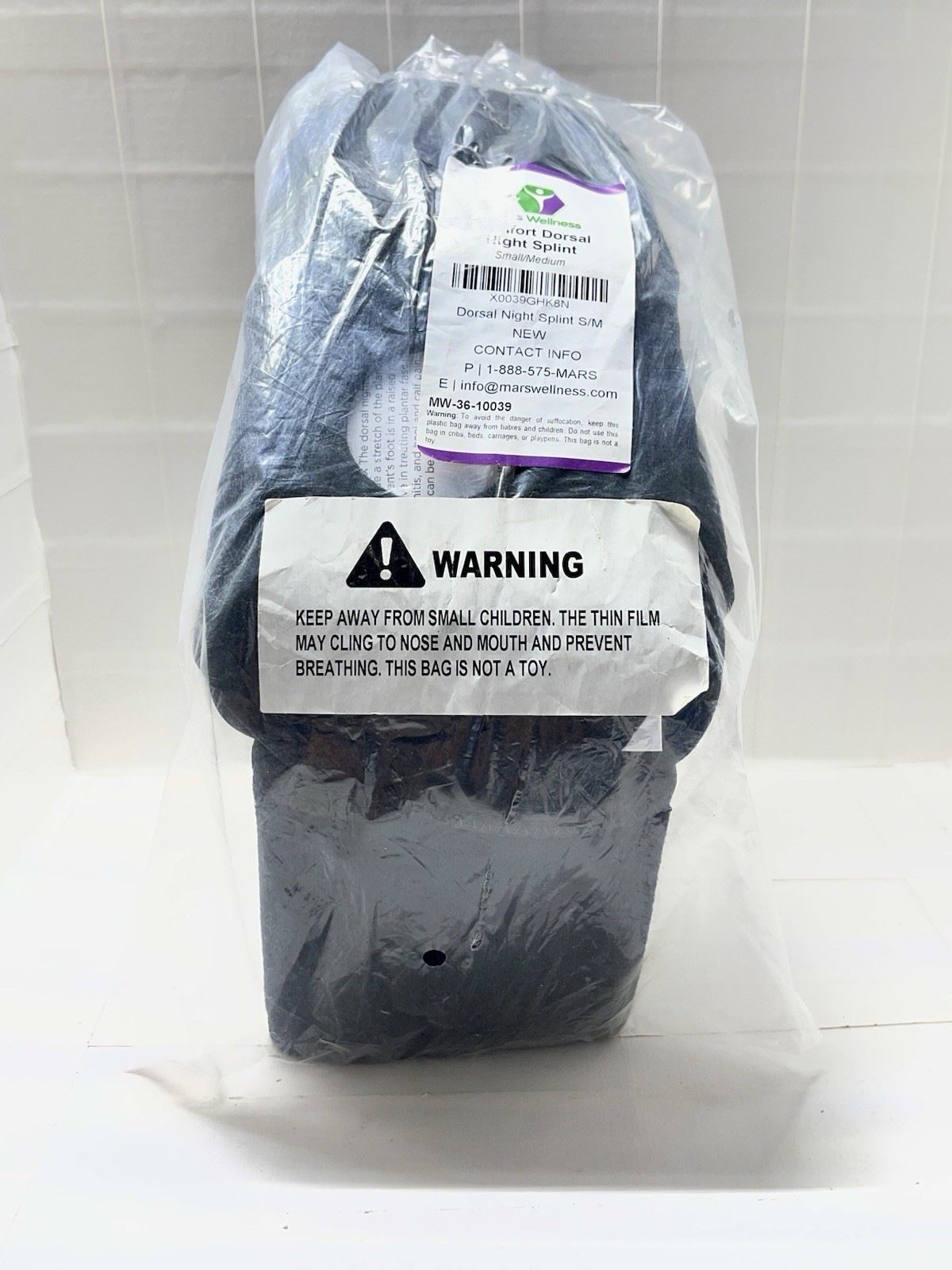 Comfort Dorsal Night Splint By Mars Wellness Size S/M MW-36-10039 Fast Shipping!