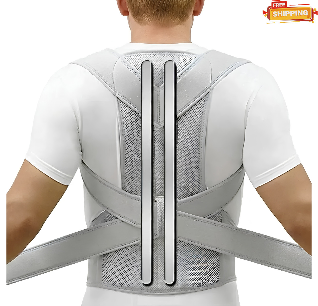Adjustable Posture Corrector Low Back Support Shoulder Brace Belt for Men Women