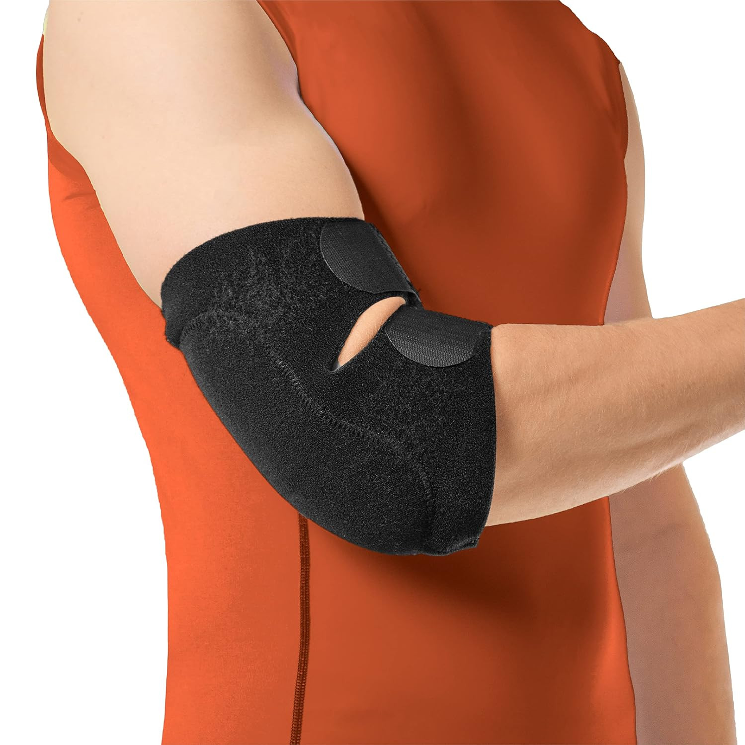 Bursitis Elbow Pad Brace | Compression Arm Sleeve Wrap with Padded Soft Support