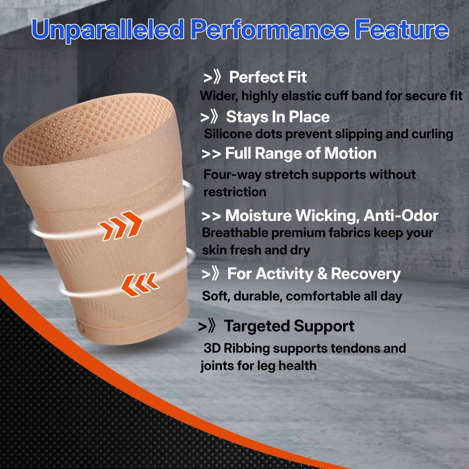Thigh Compression Sleeves (Pair), Unisex, Hamstring Compression Sleeve for Qu…