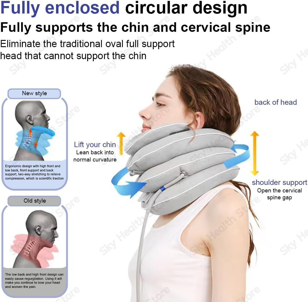 Neck Stretcher – Inflatable Cervical Traction Device for Neck Pain Relief
