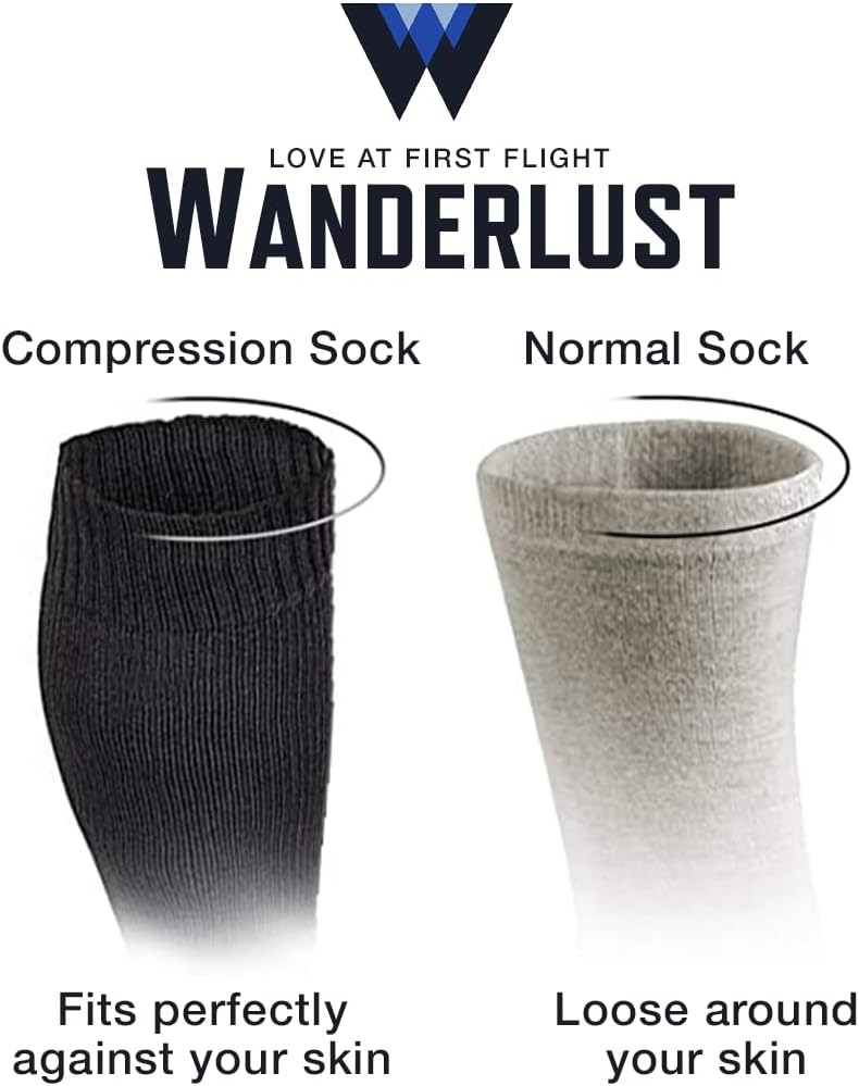 Wanderlust Travel Compression Socks – Support Stockings