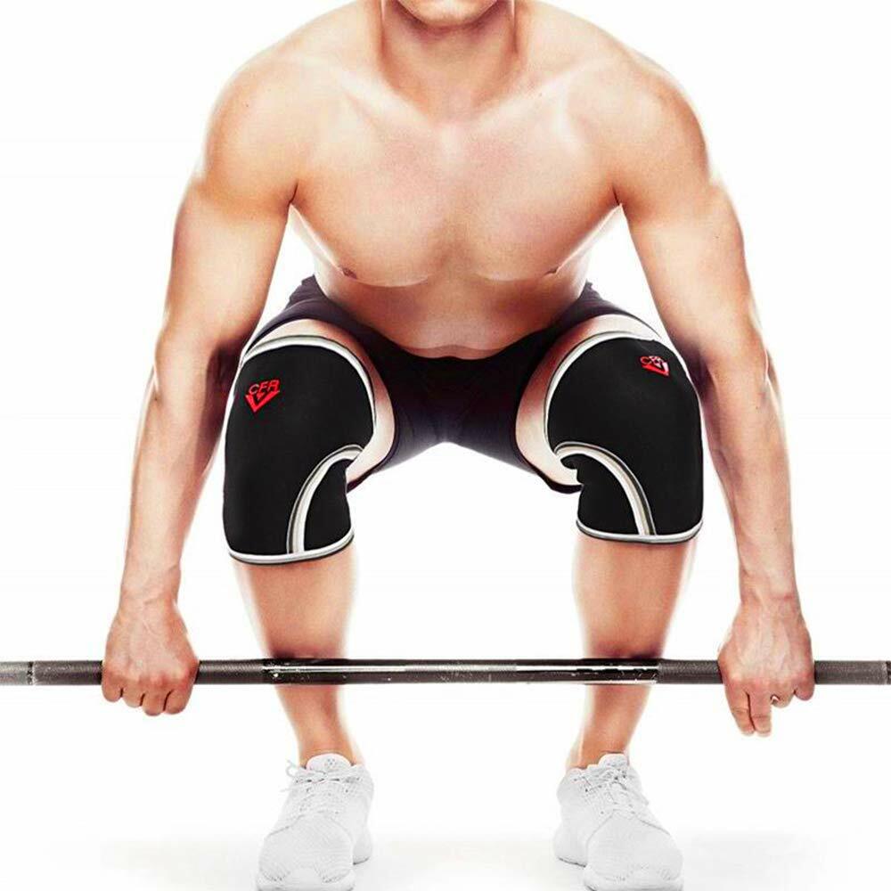 Knee Sleeves Support Compression Weightlifting 7mm Neoprene Squats Women Men CFR