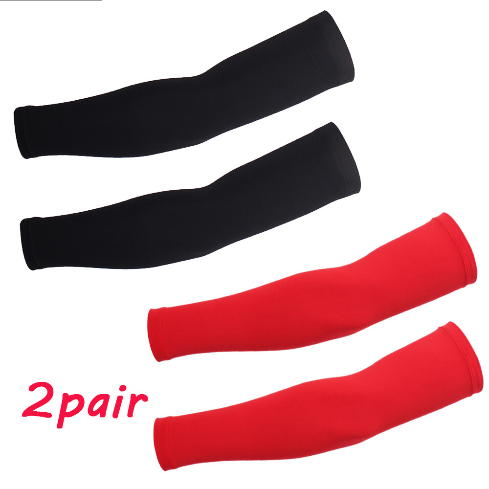 2Pair Compression Elbow Support Arm Sleeve Brace Anti Sun UV For Men Women US