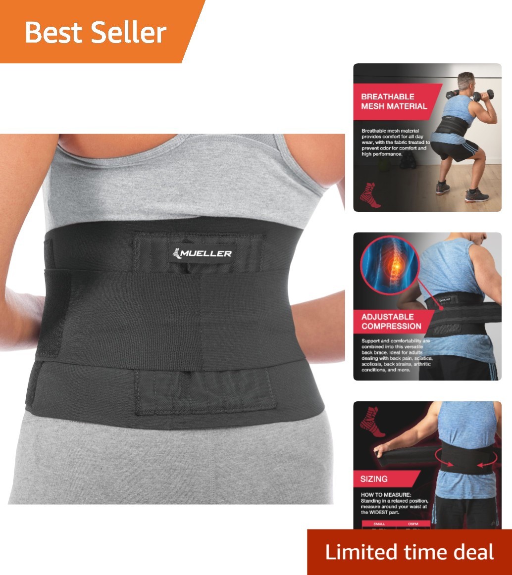 Supportive Back Brace for Back Strains Sciatica and Posture Correction