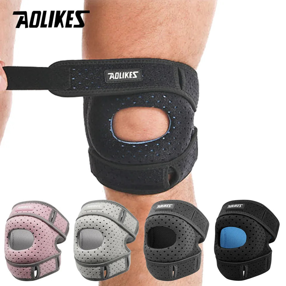 1PC Patella Knee Brace Knee Compression Sleeve Support for Women Men Knee Pain A