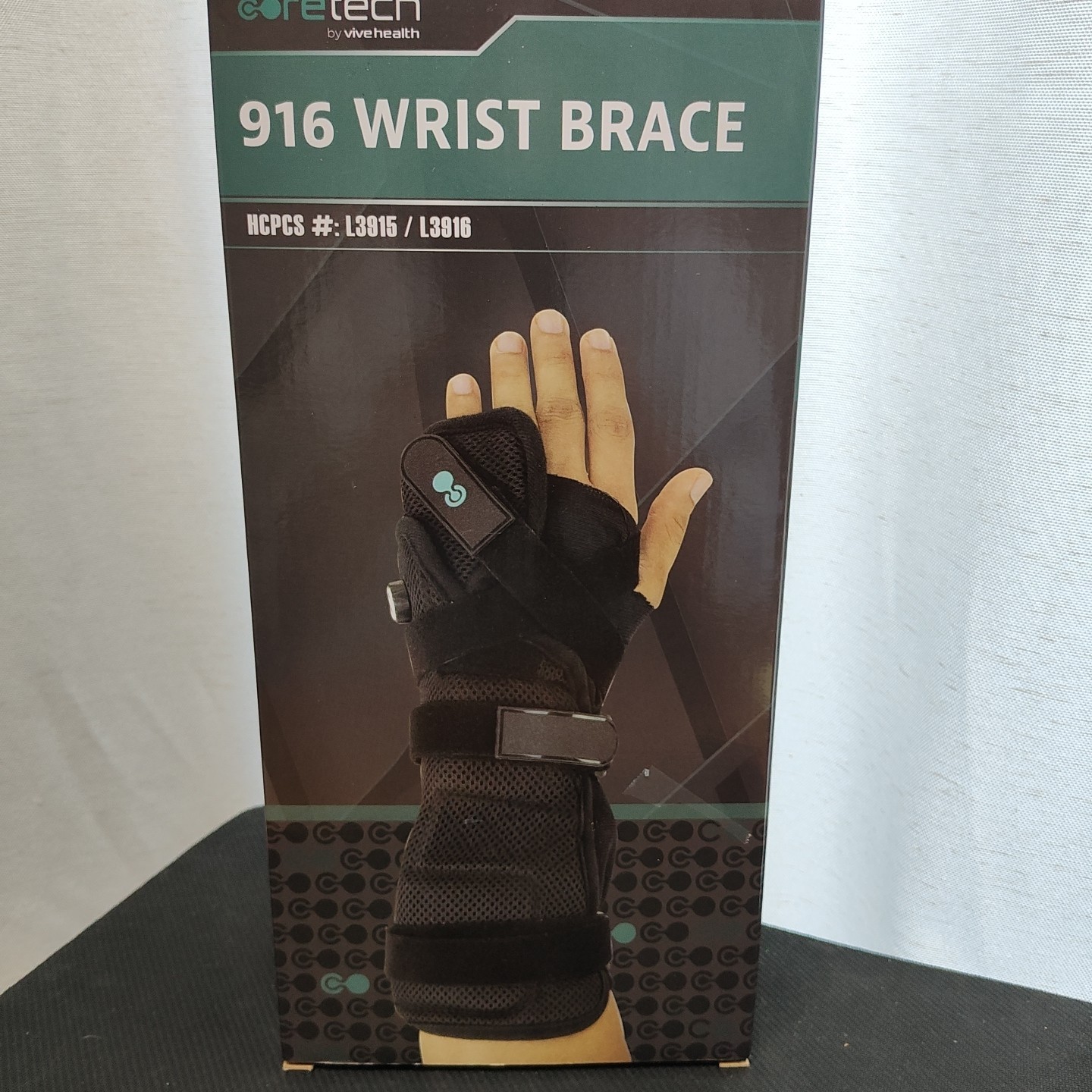 CORETECH 916 Left/Right Universal Wrist Brace/Splint – Black New Open Box
